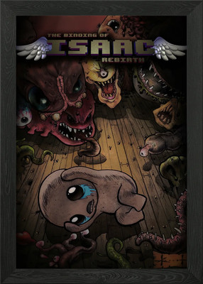 The Binding of Isaac: Rebirth artwo gerahmtes Wandbild Poster Leinwanddruck Bild