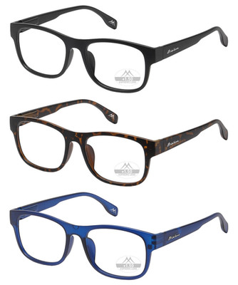 Lesebrille MRC-1 Kunststoff Modern Optional Sonnenclip +1,0 bis +3,5 Dioptrien
