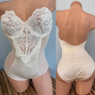 BODY MODELADOR TODO EN UNO DE ALTA COMPRESIÓN VINTAGE con deshuesado POR VA BIEN 34C
