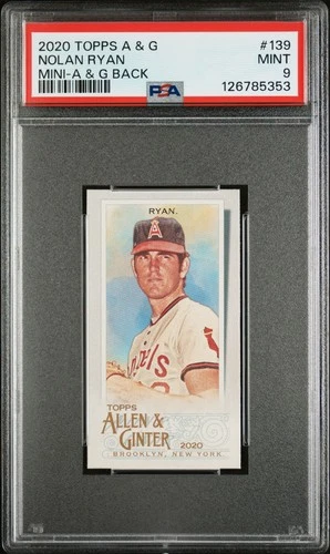 Nolan Ryan - 2020 Allen & Ginter Mini A&G Back  PSA 9