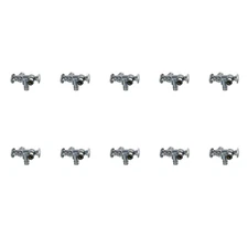 10 Pack XFITITNG 3/8" x 3/8" OD Compression x 1/2" Pex B Dual Angle Valve