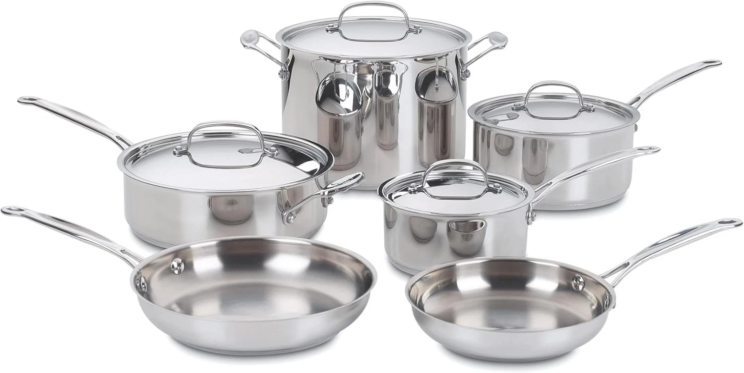 Cuisinart 77-10P1 Chef's Classic Stainless Collection Cookware Set