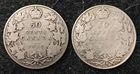 1910 & 1917 Canadian Silver Half Dollar Coins Canada 50 Cent Coins 92.5% Silver