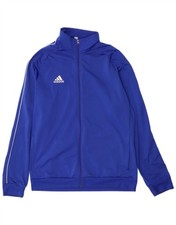 ADIDAS Mens Tracksuit Top Jacket XL Blue Polyester BZ14