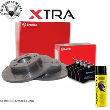 BREMBO Bremsensatz Sport Beläge + Bremsenreiniger  hinten für AUDI SEAT  VW