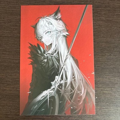 Arknights Arid Lapland Phantom Black Rabbit Folio Postcard Card
