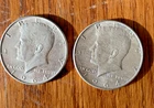 John F Kennedy Half Dollar 1964-D 90% Silver Circulated Lot of 2