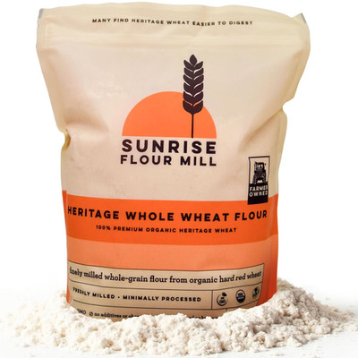 Organic Heritage Whole Wheat Flour - 2 Lbs | Easier to Digest with Less Bloating