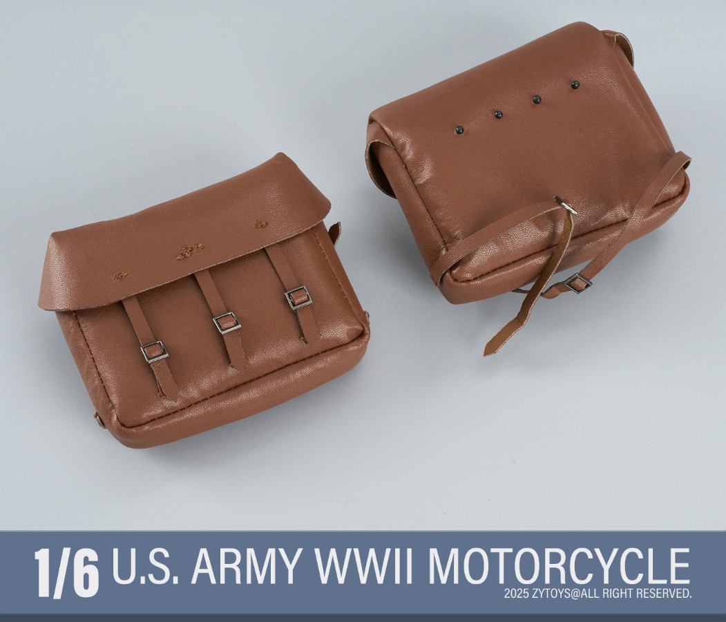 ZYTOYS ZY8038 1/6 WWII US Military Motorcycle With Bag for 12in
