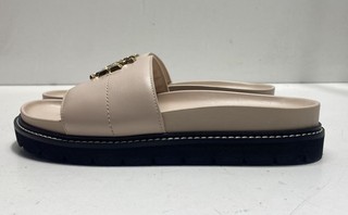 Sandali Tory Burch Everly Anatomic Lug rosa morbido perfetti neri slide taglia 7 5