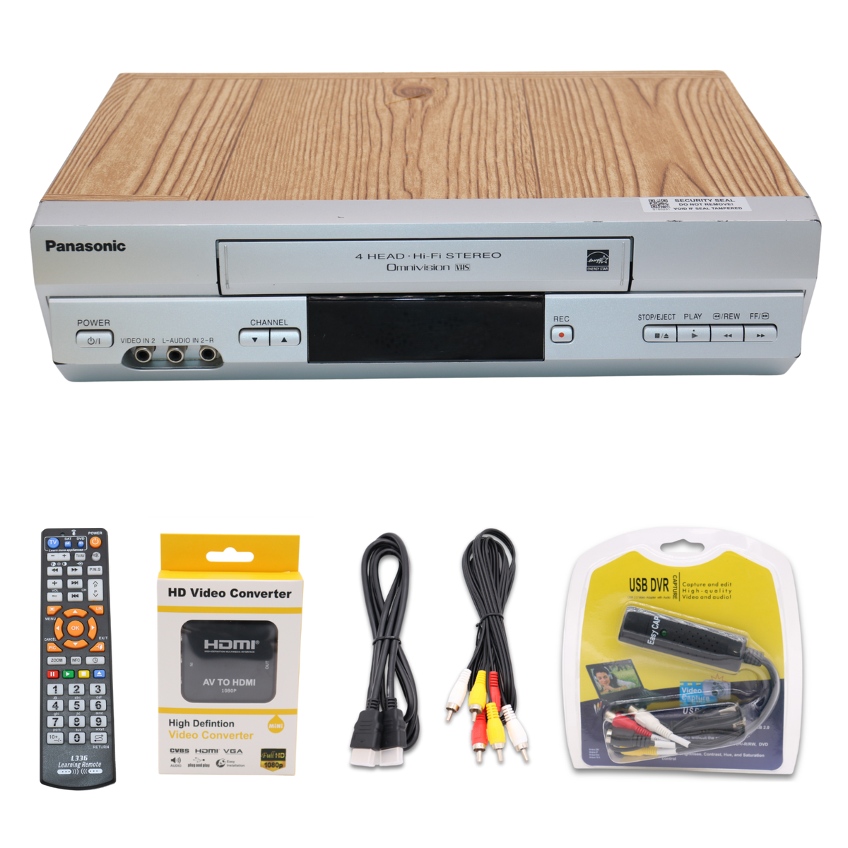 Panasonic VHS VCR Player | Convert VHS to Digital USB Capture | AV
