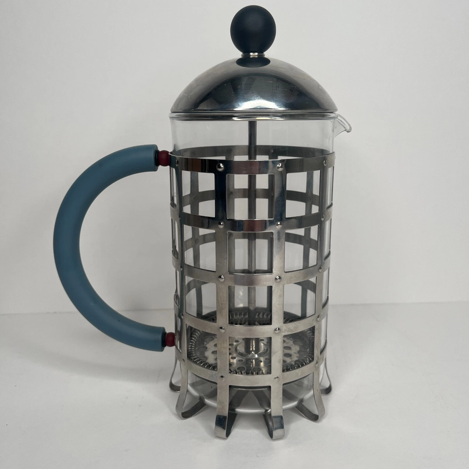 Alessi Michael Graves Pop Art Memphis MGPF 8 Cup French-Press Coffee Press
