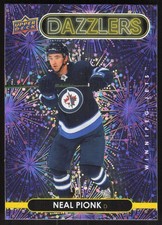 Neal Pionk, 2021-22 Upper Deck, #DZ-100, Winnipeg Jets, Purple Dazzlers