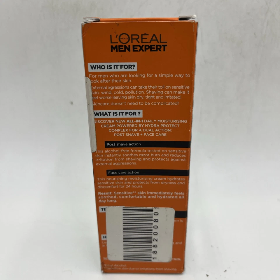 L'Oreal Men Expert All-in-1 Moisturizing Cream, Post Shave & Face Care 75ml-New - Image 4 of 4