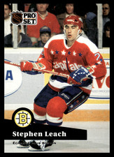 1991-92 Pro Set Steve Leach #253 Boston Bruins NHL Hockey