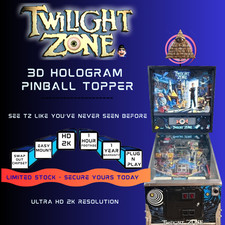 TWILIGHT ZONE 3D flipper TOPPER OLOGRAMMA - (TZ) flipper mod