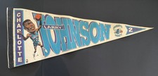 Vintage Charlotte Hornets Larry Johnson Pennant