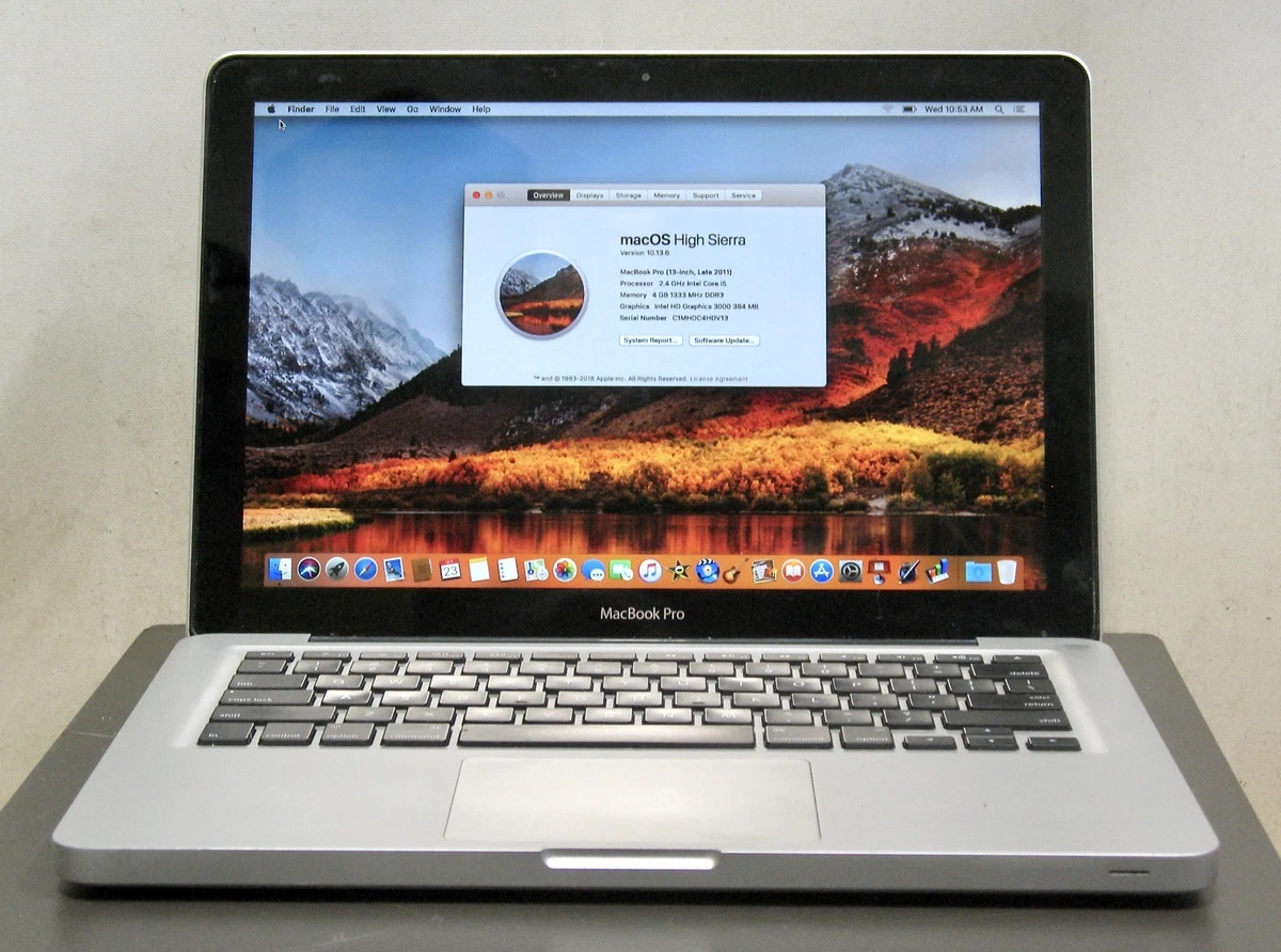 MacBook Pro macOS 10.13, High Sierra 2011 Released for sale | eBay