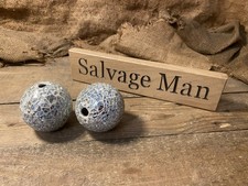 2 X Mosaic Balls Mirrored Crackle Mosaic Decor Balls Decorative Ornament Garden