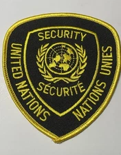 United Nations Security Patch Black and Gold J9 Free Shipping