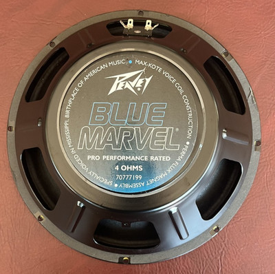 Peavey Blue Marvel by Eminence 12'' 4 ohms 75W Guitar Speakers Unused dated 2006