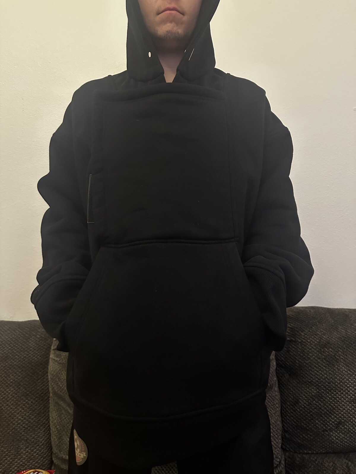 Givenchy Maxipocketed Oversized Black Hoodie Open… - image 2