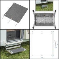 FußMatte Trittstufe Treppe Wohnwagen Wohnmobil Caravan Teppich Grau