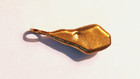 * Sterling Silver & Au Large Freeformed Silver Nugget Pendant  30mm x 11mm  6gms — photo 3