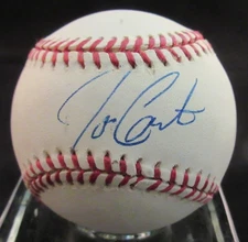 Joe Carter Signed NL Baseball - Beckett BAS