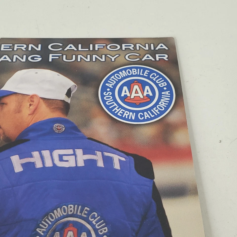 2007 Signed Robert Hight Handout Ford  Auto Club 8 x 10 John Force Racing A&E TV - Image 3 of 4