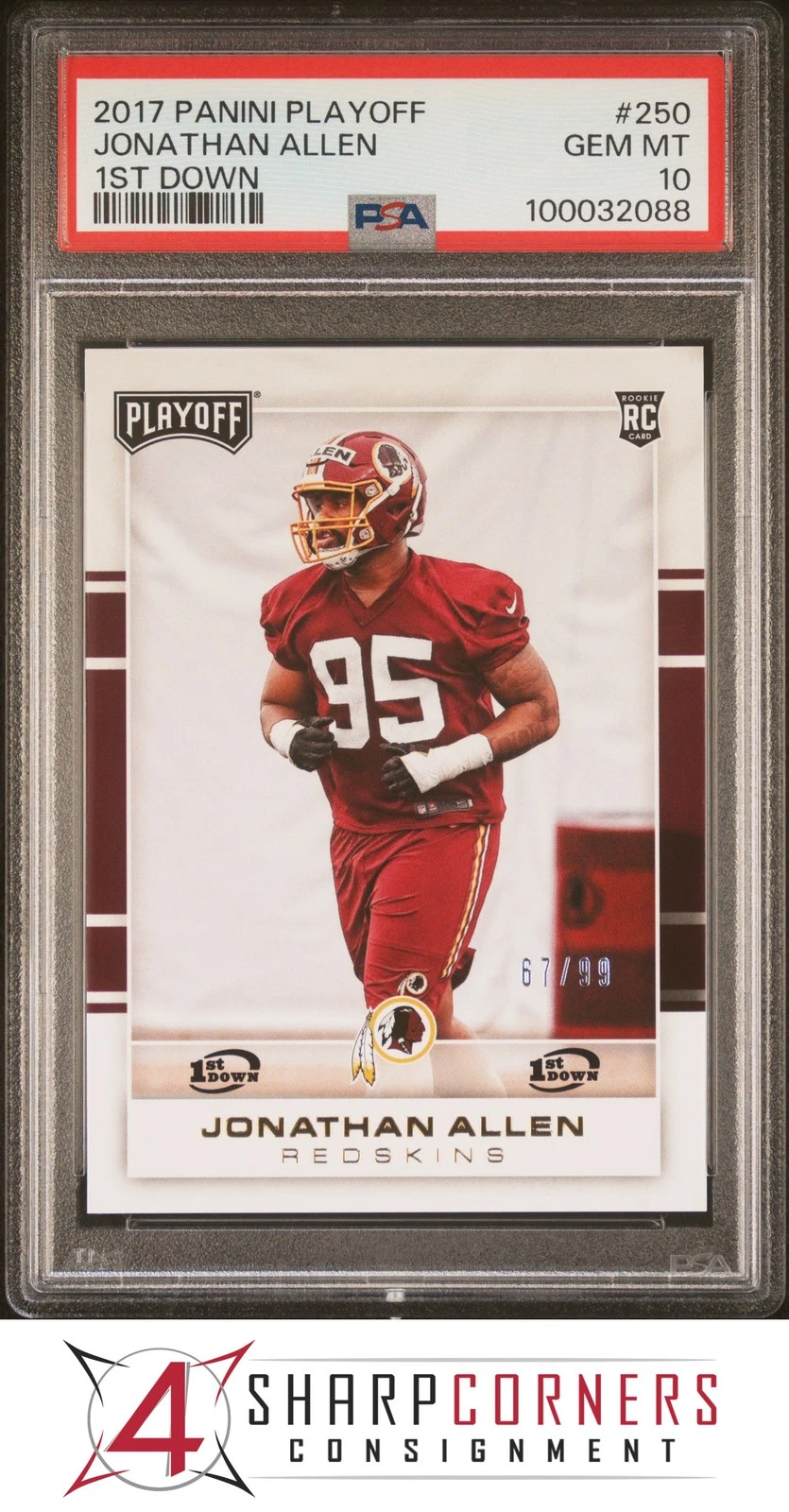 Jonathan Allen Panini Playoff #250 1st Down