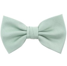 Mens Pre-tied Solid Bowtie Adjustable Formal Tuxedo Bow Tie for Wedding Mint