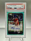 2024 Topps Chrome - Bo Nix Rookie Auto Aqua Geometric Refractor /199 PSA 9