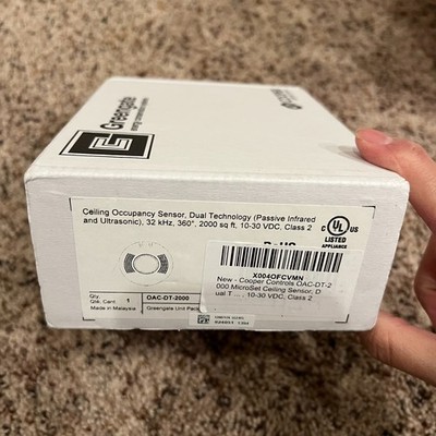 Cooper Greengate - OAC-DT-2000 Ceiling Occupancy Sensor White 360° 2000 sq ft