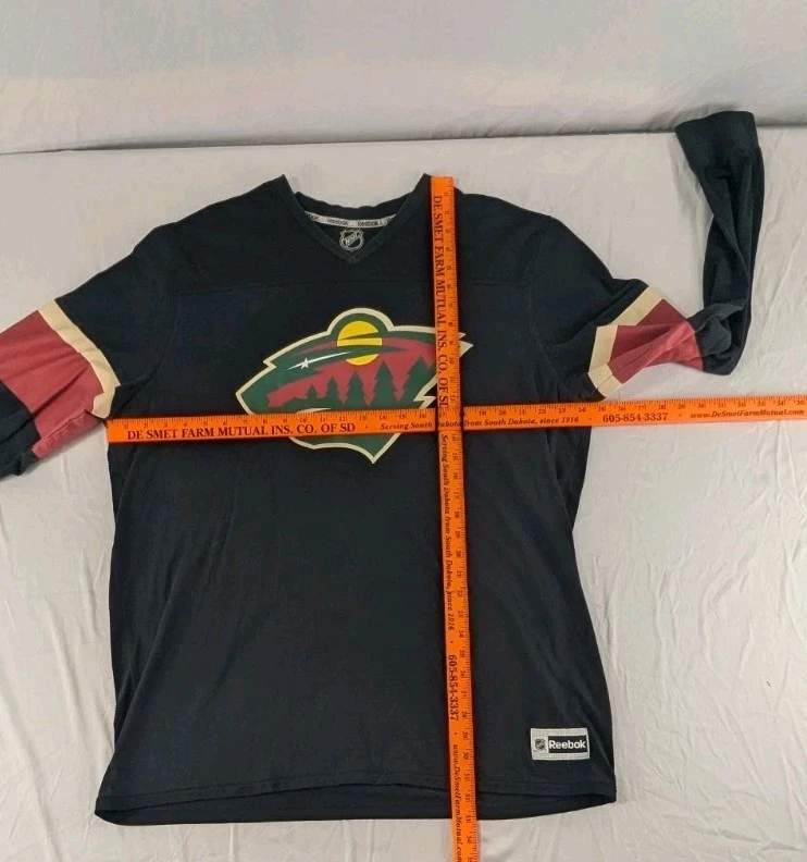 Camisa Jersey Mikko Koivu Minnesota Wild Reebok Manga Larga #9 Negra NHL 2XL XXL Foto 4 de 4