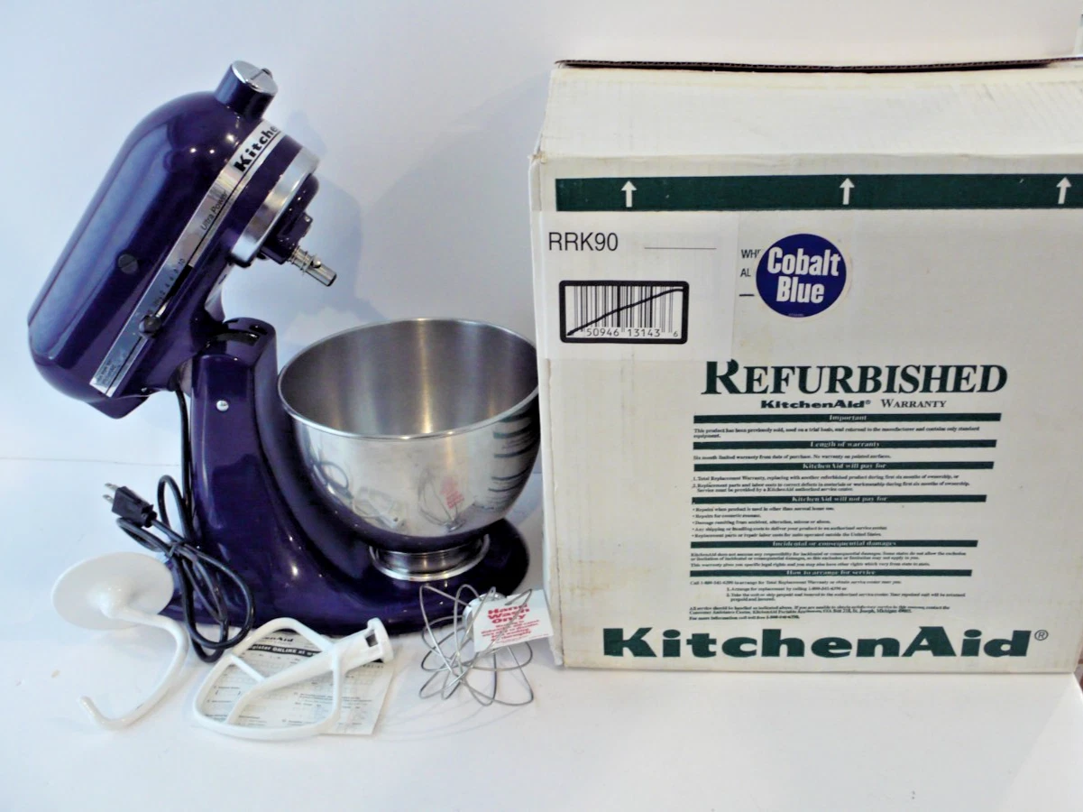 Refurbished KitchenAid RRk90 300W Ultra Power Stand Mixer - Cobalt Blue 4.5qt