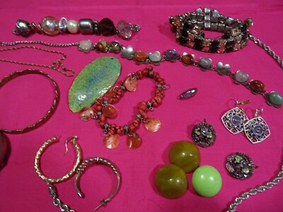 Lot De Matières Et Fournitures Pour Création De Bijoux - Occasion - À Saisir (avec Défauts)