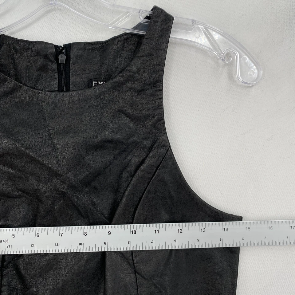 Express Faux Leather Tank Top Womens XS Extra Small Y2K Matrix Trinity — 第 4/4 张图片