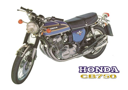 HONDA Poster CB750 K6 1976 CB750K6 Suitable to Frame