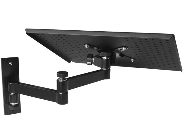 Laptop Wand Halterung schwenkbar neigbar mit Notebook Tablet PC Ablage schwarz - Bild 4 von 4