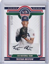 Tristan Bristow 2022 Panini Stars & Stripes USA Black Auto 15US-TB, 099/125  ###