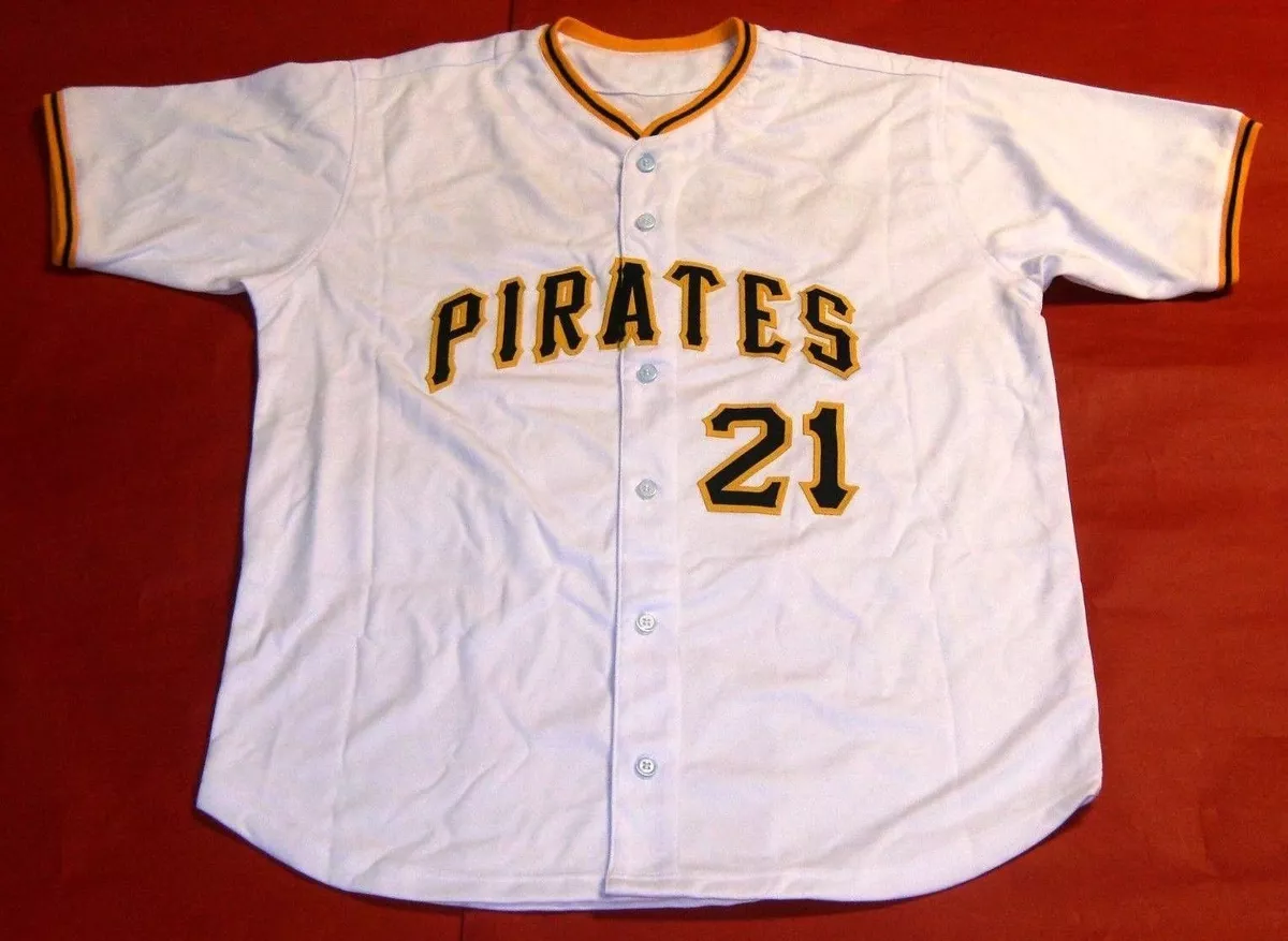 ROBERTO CLEMENTE CUSTOM PITTSBURGH PIRATES JERSEY