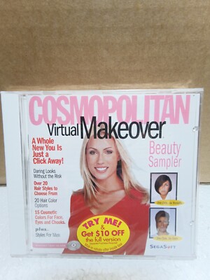 Cosmopolitan Virtual Makeover PC CD-ROM Jewel Case, Factory Sealed, NEW, RARE