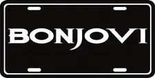 Bon Jovi license plate metal wall sign front tag vanity plate - Music Band