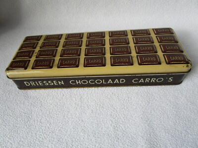 Driessen Carro Chocolad Carro´s große Blechdose 28,5x10x4cm Rotterdam Holland