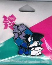 Nice 2012 London Wenlock Sports Judo Olympic Games Mark Mascot Sports Pin