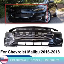 Primed Front Bumper Cover Grille Assembly For 2016 2017 2018 Chevrolet Malibu