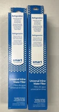 Lot Of 2 NEW Smart Choice Universal Refrigerator Inline Water Filter 46-33005.
