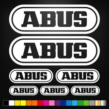 ABUS - 7 Decals Stickers Sponsors Car Bike Motorcycle Motocross MX ATV
