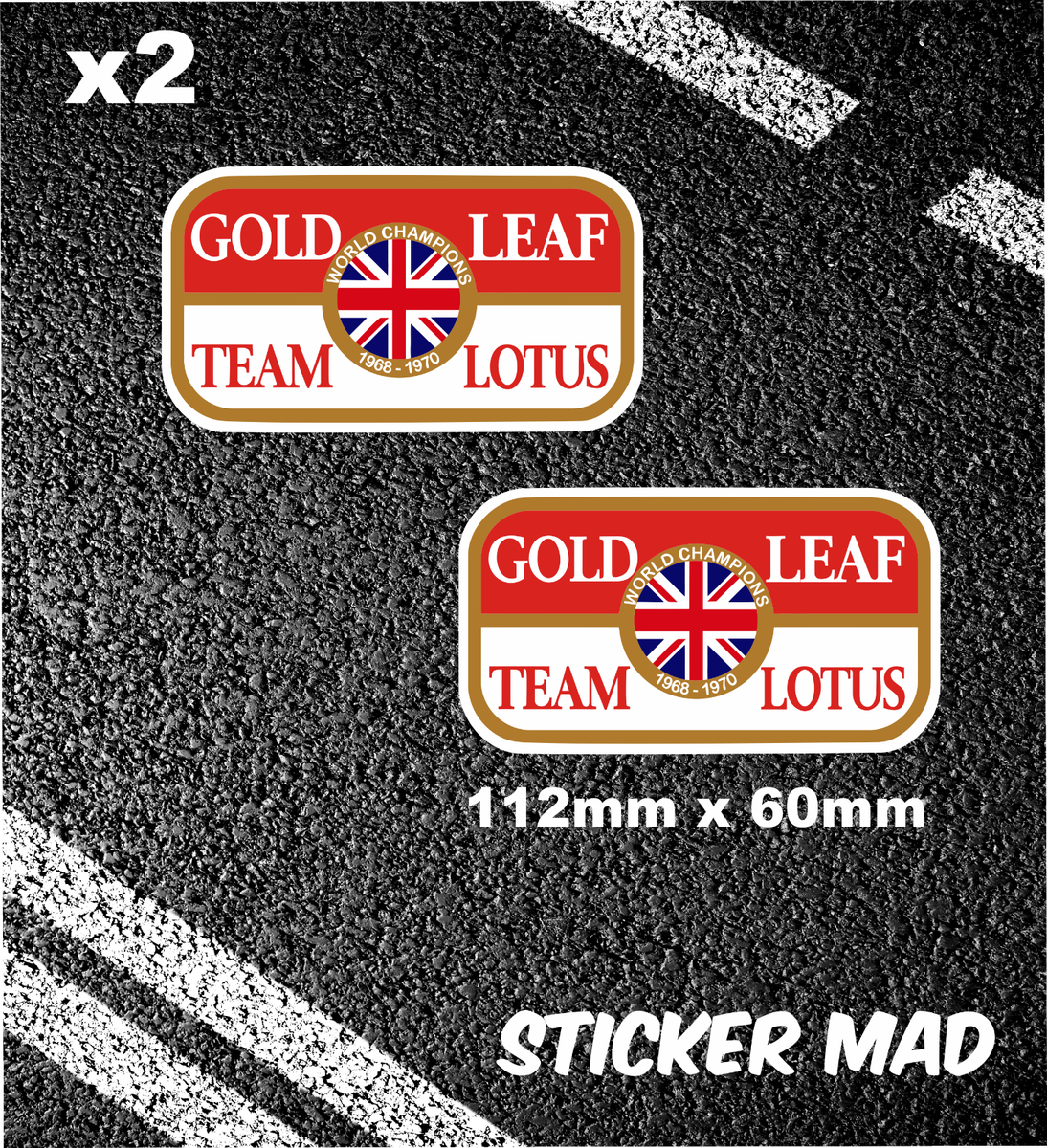 tobacco leaf sticker Gold Leaf Team Lotus stickers tobacco F1 Lemans Clarke Hill